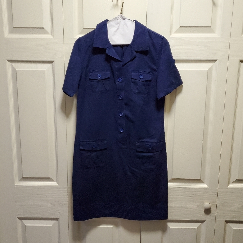 Banana Republic Cargo Dress Navy Size 4 EUC